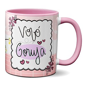 Caneca Feliz Dia Dos Avós Corujas Fofas Vovó Coruja