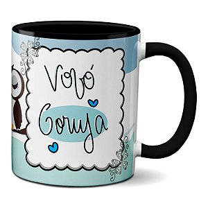Caneca Dia Dos Avós Corujinhas Vovó Coruja Fofa