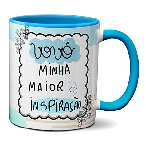 Caneca Feliz Dia Dos Avós Vovô Minha Maior Inspiração
