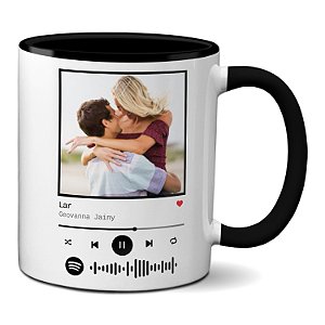 Caneca Interativa Sua Música Preferida e Foto Personalizada