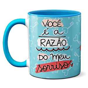 Caneca Razão do Meu Sorriso Amo Você Presente Namorado