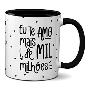 Caneca Namorados Casal Te Amo Mil Milhões Presente Criativo