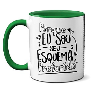 Caneca Seu Esquema Preferido Eu Mais Você Presente Namorados