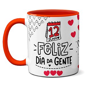 Caneca Presente Criativo Feliz dia dos Namorados Eu e Você