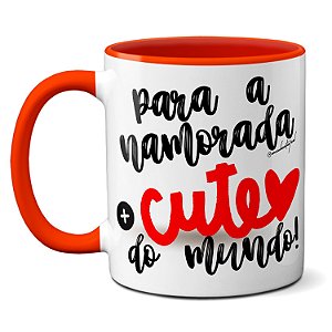 Caneca Namorados Criativa Coração Vermelho Cute Te Amo