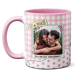 Caneca Namorados Eu + Você Colecionando Momentos Com Foto