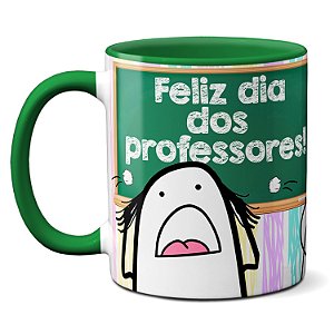 Caneca Flork Meme Professor Paciência No Coração Presente