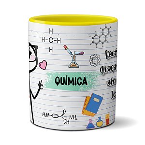 Caneca Feliz Dia Professora Química Legal Presente Criativo
