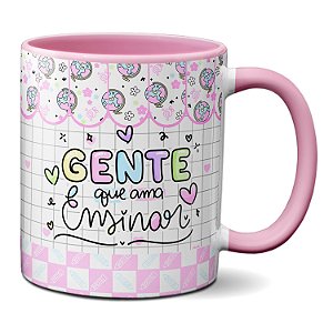 Caneca Feliz Dia Professores Gente Que Ama Ensinar Presente