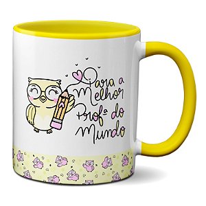 Caneca Feliz Dia Professores Para A Melhor Prof Do Mundo