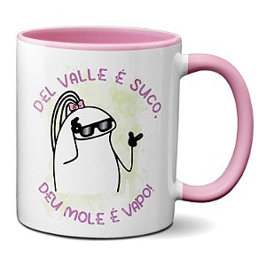 Caneca Flork Engraçada Deu Vale É Suco Deu Mole É Vapo!