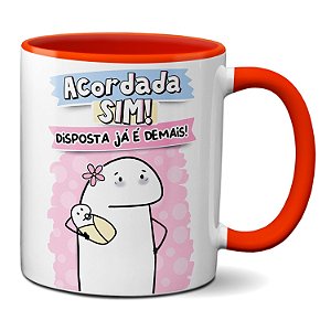 Caneca Flork Mãe Cansada Acordada Sim Disposta Já É Demais