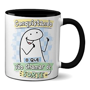 Caneca Criativa Flork Conquistando O Que Vão Chamar De Sorte