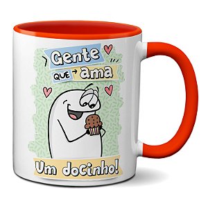Caneca Flork Gente Que Ama Um Docinho Presente Fofinho
