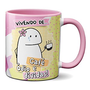 Caneca Flork Tem Que Acordar Feliz: Eu Na Força Do Ódio! (Branca)