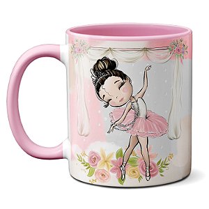 Caneca Fofa Bailarina Dançarina Ballet Presente Criativo