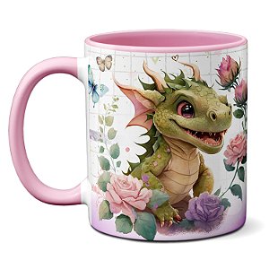Caneca Princesa Dona Do Castelo Amiga Do Dragão Te Amo Amiga