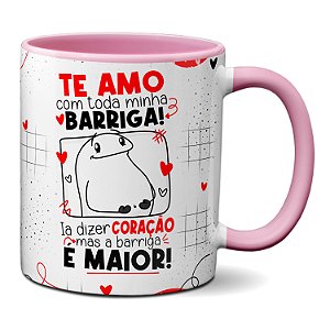 Caneca Meu Coração Por Voce Não Bate Capota Presente Namorad