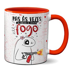 Caneca Flork Namorada Te Amo Mas As Vezes Da Vontade De...