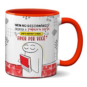 Caneca Declaração De Amor: Tradução Do Que Eu Sinto Por Você (Preta)