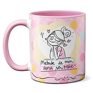 Caneca Dia das Mães Amo ser mãe mas tô com sono Presente