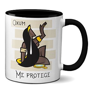 Caneca Orixá Oxum Rainha Água Doce Dona dos Rios Protetora