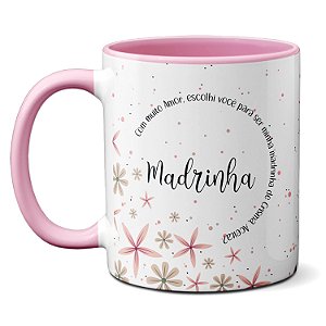 Caneca Aceita ser Madrinha de Crisma? Convite Escolhemos Com Carinho