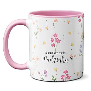 Cameca Convite Madrinha de Crisma Anjos Na Terra Xícara