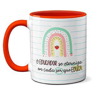 Caneca Fofinha Professor Se Eterniza em Casa Ser Que Educa