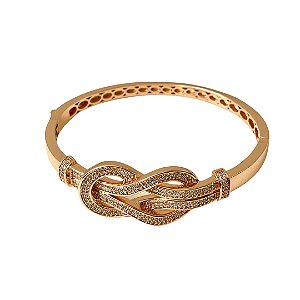 Bracelete Nó Cravejado