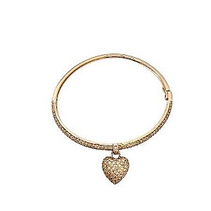 Bracelete Coração Zircônia Branca