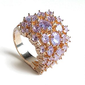 Anel Cristal Ametista