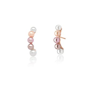 Brinco Ear Hook 5 Pérolas