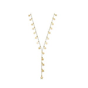 Colar Gravatinha Medalhas de Estrelas
