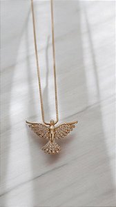 Colar Espírito Santo Banhado a Ouro 18K