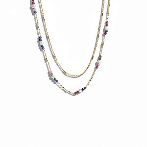 Colar Duplo Colors & Pérolas