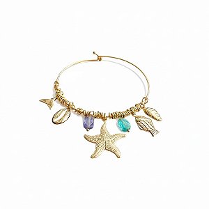 Bracelete Pingentes Oceano