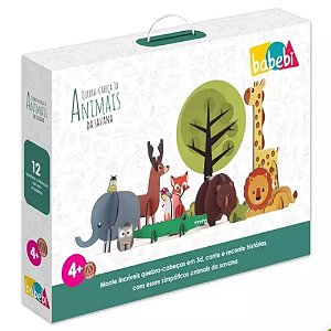 Jogo Educativo Meu Primeiro Quebra Cabeça Animais e Seus Filhotes Babebi -  Quebra-Cabeça - Magazine Luiza