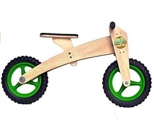Bicicleta De Equilíbrio Triciclo Infantil Woodbike 3 Em 1
