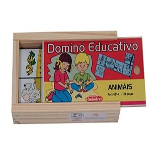 Dominó Educativo Animais - Carimbrás - Brinquedo Educativo