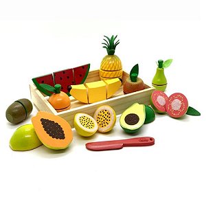 Kit 11 Frutinhas com corte - NewArt - Brinquedo Educativo