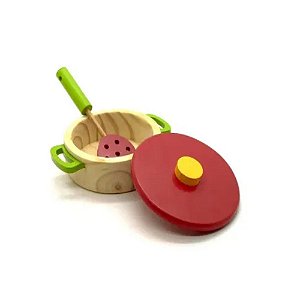 Panela Rasa com Escumadeira - Newart - Brinquedo Educativo