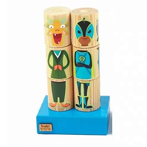 Cilindros Monstros e Heróis - Newart - Brinquedo Educativo