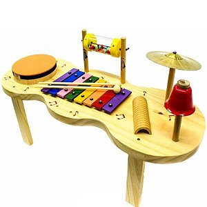 Pequena Percussão Baby Madeira - Vibratom - Musicalização