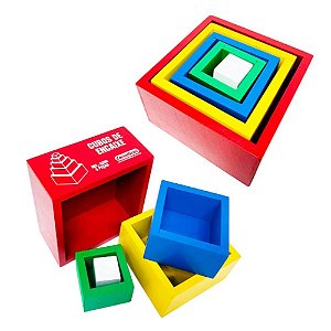 Cubos de Encaixe - Carimbras - Brinquedo Educativo