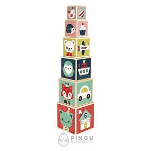 PIRAMIDE DE 6 BLOCOS BABY FOREST