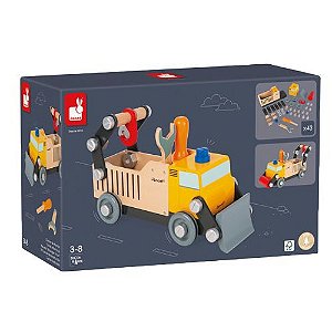 CAMINHAO TRATOR DE CONSTRUCAO COM 43 PECAS BRICO KIDS