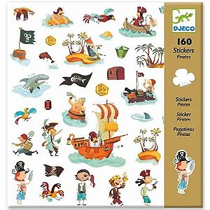 160 Adesivos - Piratas
