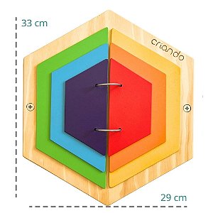 Painel Sensorial Colmeia - Folhas Hexagonais