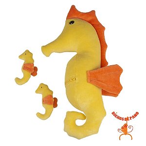 CAVALO MARINHO GRAVIDO COM 2 FILHOTES